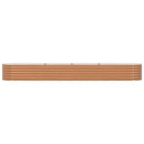 vidaXL Emelt Ágy Barna 400 x 80 x 44 cm Acél