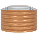 vidaXL Emelt Ágy Barna 400 x 80 x 44 cm Acél