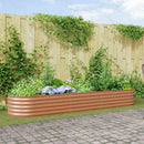 vidaXL Emelt Ágy Barna 320 x 80 x 44 cm Acél