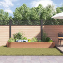 vidaXL Emelt Ágy Barna 320 x 80 x 44 cm Acél