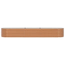 vidaXL Emelt Ágy Barna 320 x 80 x 44 cm Acél