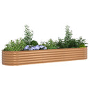 vidaXL Emelt Ágy Barna 320 x 80 x 44 cm Acél