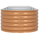 vidaXL Kerti magaságyás Barna 320 x 80 x 44 cm Acél