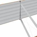 vidaXL Kerti magaságyás Barna 240 x 80 x 44 cm Acél