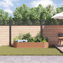vidaXL Emelt Ágy Barna 240 x 80 x 44 cm Acél