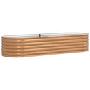 vidaXL Emelt Ágy Barna 240 x 80 x 44 cm Acél