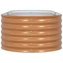 vidaXL Kerti magaságyás Barna 240 x 80 x 44 cm Acél