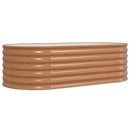 vidaXL Emelt Ágy Barna 160 x 80 x 44 cm Acél