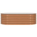 vidaXL Emelt Ágy Barna 160 x 80 x 44 cm Acél