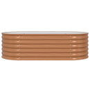 vidaXL Kerti magaságyás Barna 160 x 80 x 44 cm Acél