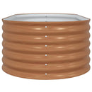 vidaXL Kerti magaságyás Barna 160 x 80 x 44 cm Acél