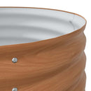 vidaXL Emelt Ágy Barna 80 x 80 x 44 cm Acél