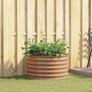 vidaXL Emelt Ágy Barna 80 x 80 x 44 cm Acél