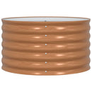 vidaXL Emelt Ágy Barna 80 x 80 x 44 cm Acél