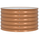 vidaXL Kerti magaságyás Barna 80 x 80 x 44 cm Acél