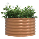 vidaXL Emelt Ágy Barna 80 x 80 x 44 cm Acél