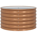 vidaXL Emelt Ágy Barna 80 x 80 x 44 cm Acél