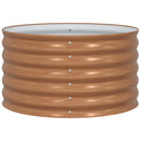 vidaXL Kerti magaságyás Barna 80 x 80 x 44 cm Acél