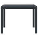 vidaXL Kerti Asztal Antracit 100 x 100 x 73 cm polirattan