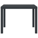 vidaXL Kerti Asztal Antracit 100 x 100 x 73 cm polirattan