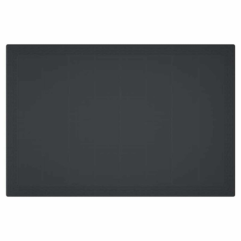 vidaXL Kerti Asztal Antracit 150 x 100 x 73 cm polirattan