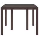 vidaXL Kerti Asztal Barna 150 x 100 x 73 cm polirattan