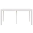 vidaXL Kerti Asztal Fehér 150 x 100 x 73 cm polirattan