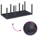 vidaXL Kerti Asztal Antracit 200 x 100 x 73 cm polirattan