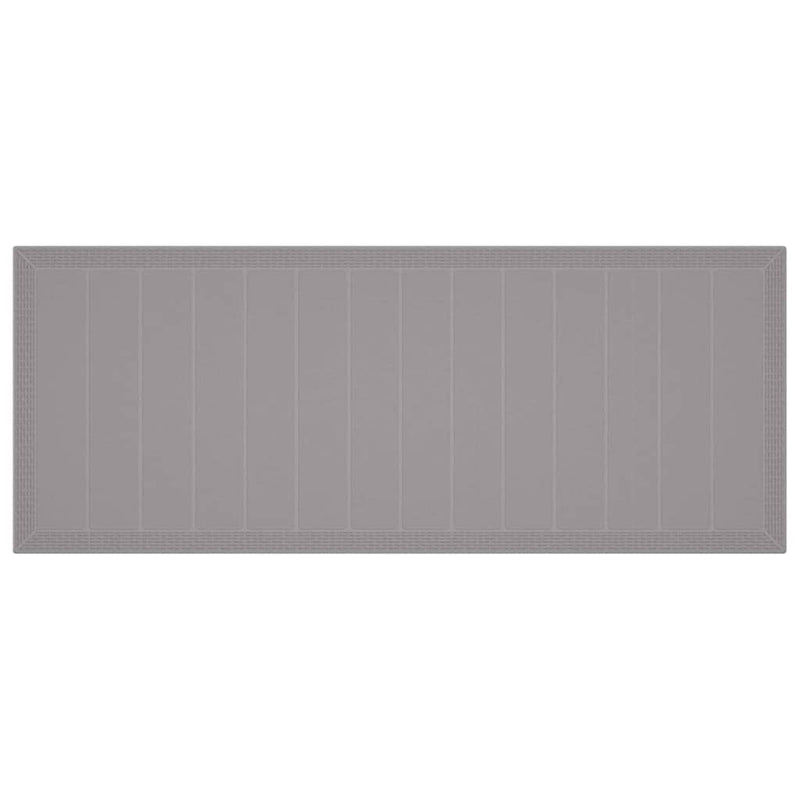 vidaXL Kerti Asztal Világosszürke 250 x 100 x 73 cm polirattan