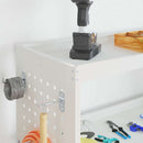 vidaXL Eszköz Kocsi kerékkel Fehér 75 x 35 x 73 cm Hidegen húzott acél