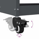 vidaXL Eszköz Kocsi Antracit 75 x 35 x 73 cm Hidegen húzott acél