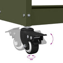 vidaXL Eszköz Kocsi Oliva zöld 75 x 35 x 73 cm Hidegen húzott acél