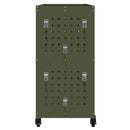 vidaXL Eszköz Kocsi Oliva zöld 75 x 35 x 73 cm Hidegen húzott acél