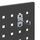 vidaXL Eszköz Kocsi Fekete 65 x 35 x 111 cm Hidegen húzott acél