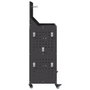 vidaXL Eszköz Kocsi Fekete 65 x 35 x 111 cm Hidegen hengerelt acél