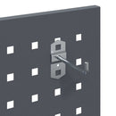 vidaXL Eszköz Kocsi Antracit 65 x 35 x 111 cm Hidegen húzott acél