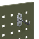 vidaXL Eszköz Kocsi Oliva zöld 65 x 35 x 111 cm Hidegen húzott acél