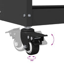 vidaXL Eszköz Kocsi Fekete 65 x 35 x 111 cm Hidegen húzott acél