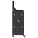 vidaXL Eszköz Kocsi Fekete 65 x 35 x 111 cm Hidegen hengerelt acél