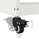 vidaXL Eszköz Kocsi Fehér 65 x 35 x 111 cm Hidegen húzott acél