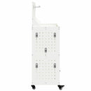 vidaXL Eszköz Kocsi Fehér 65 x 35 x 111 cm Hidegen hengerelt acél