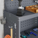 vidaXL Eszköz Kocsi Antracit 65 x 35 x 111 cm Hidegen húzott acél