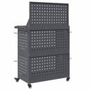 vidaXL Eszköz Kocsi Antracit 65 x 35 x 111 cm Hidegen hengerelt acél