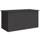 vidaXL Kerti tároló párna doboz Acél 100 x 50,5 x 50 cm 220 Fekete