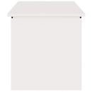 vidaXL Kültéri Tároló Doboz tárolóval Fehér 100 x 50,5 x 50 cm Acél