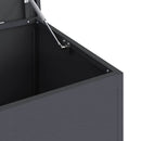 vidaXL Kerti tároló párna doboz Acél 100 x 50,5 x 50 cm 220 Antracit