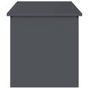 vidaXL Kültéri Tároló Doboz tárolóval Antracit 100 x 50,5 x 50 cm Acél