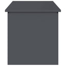 vidaXL Kerti tároló párna doboz Acél 100 x 50,5 x 50 cm 220 Antracit