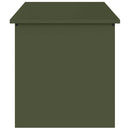 vidaXL Kültéri Tároló Doboz Olajzöld 100 x 50,5 x 50 cm Acél