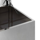 vidaXL Kültéri Tároló Doboz tárolóval Ezüst 100 x 50,5 x 50 cm Acél